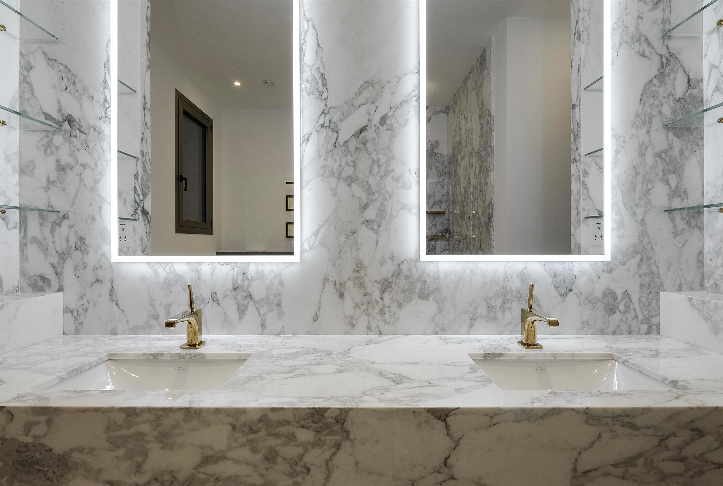 calacatta gold marble bathroom vanity top