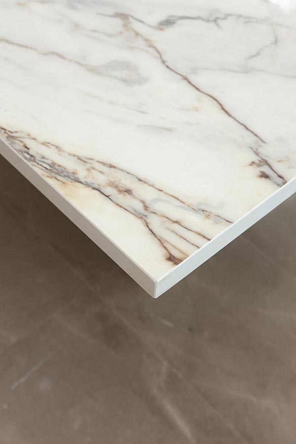 Custom fabrication marble office desk