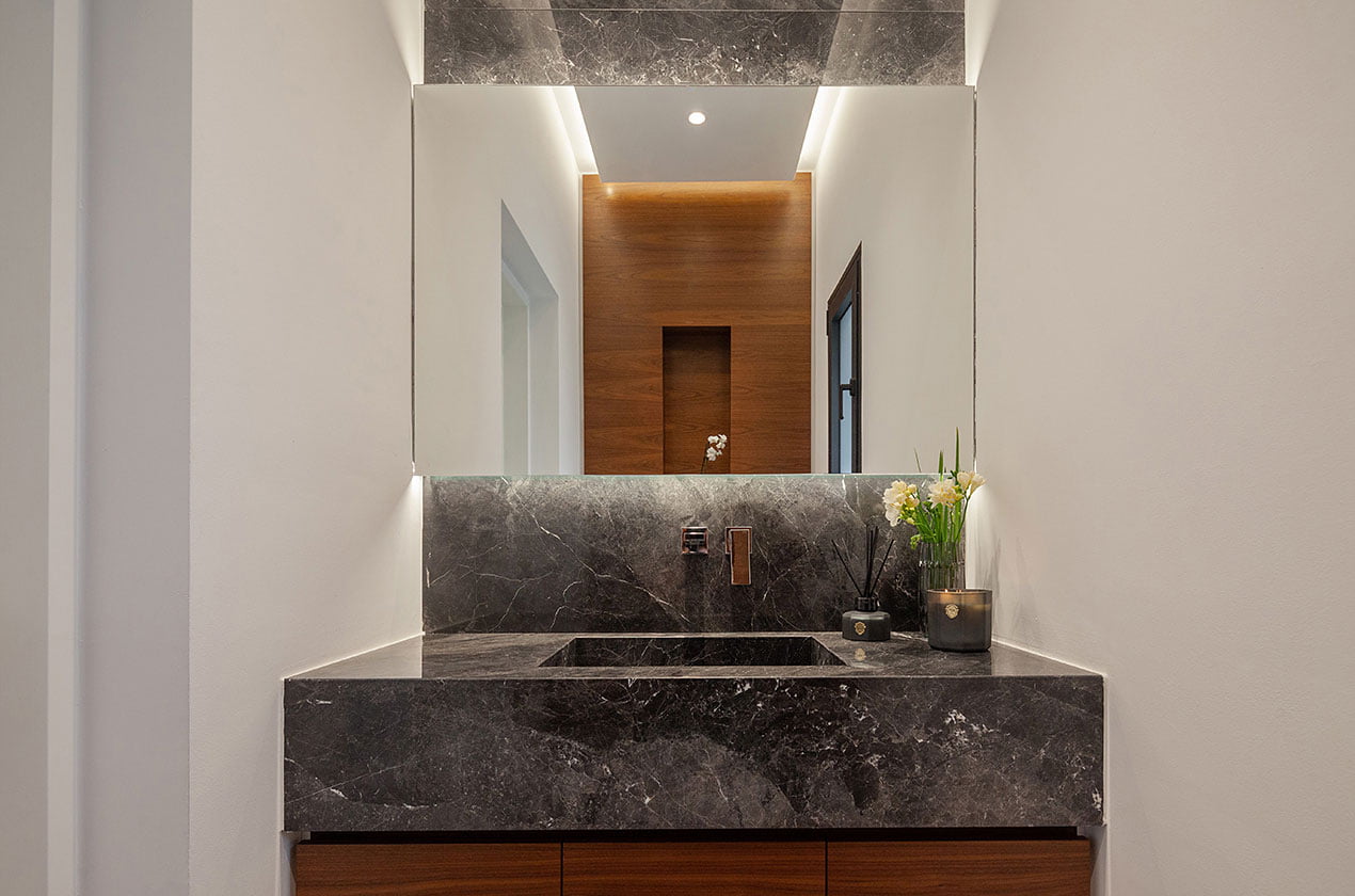Black marble argos bathroom vanity