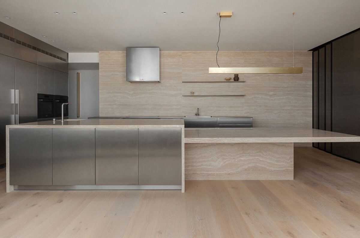 Harmonious Travertino Classico Kitchen