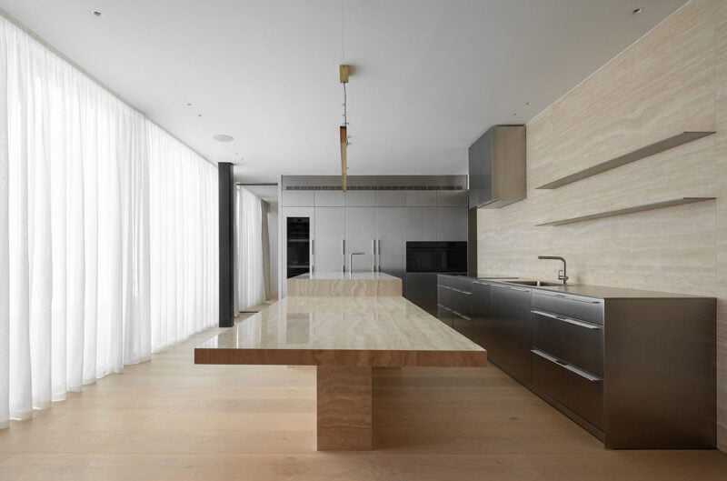 Harmonious Travertino Classico Kitchen