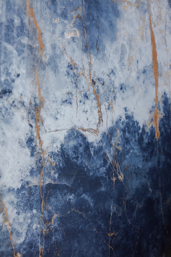 deep blue onyx effect surface detail